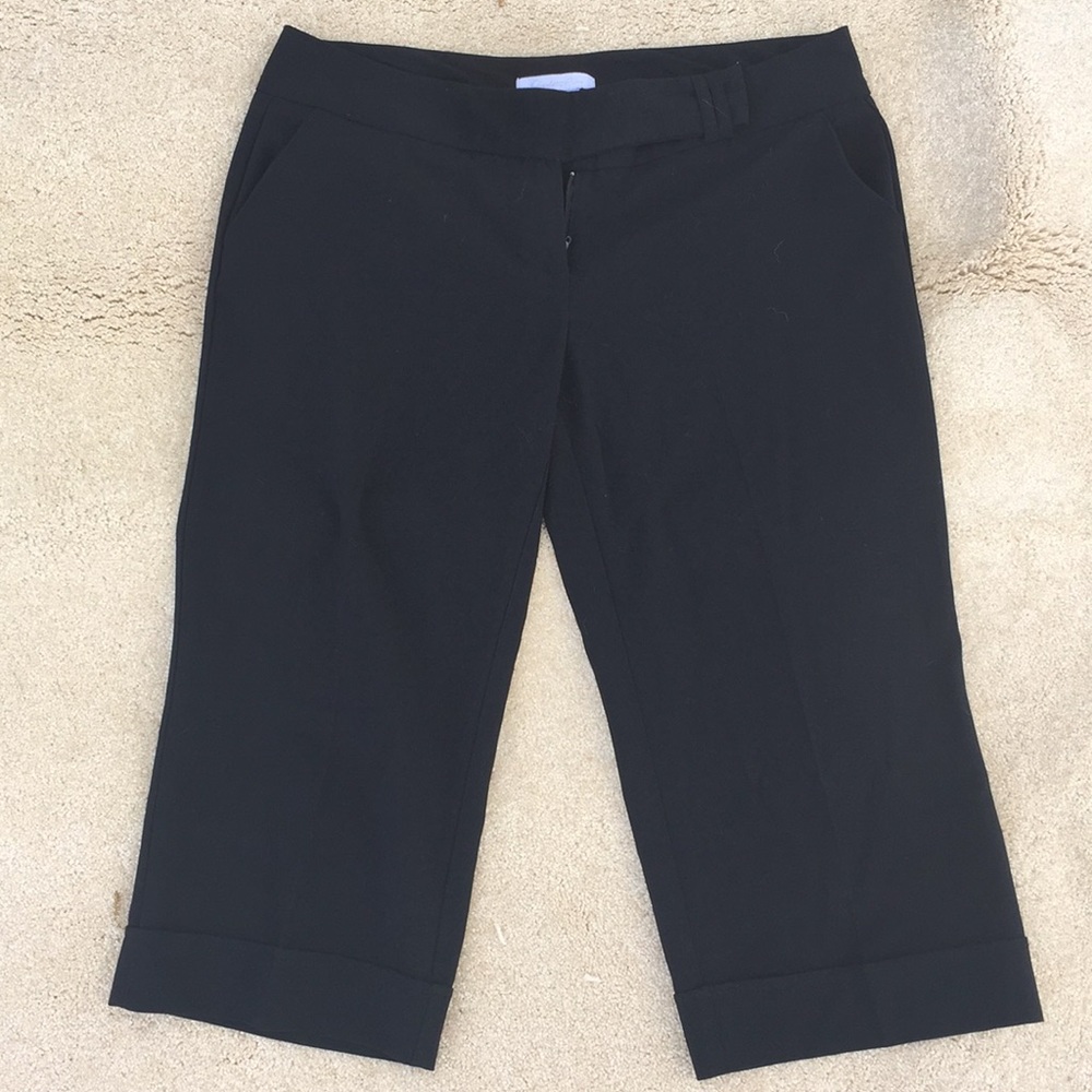 Black dressy capri type pants